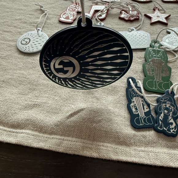 Gucci Festive Ornament/Gift Tag Collection 24 pieces all NEW